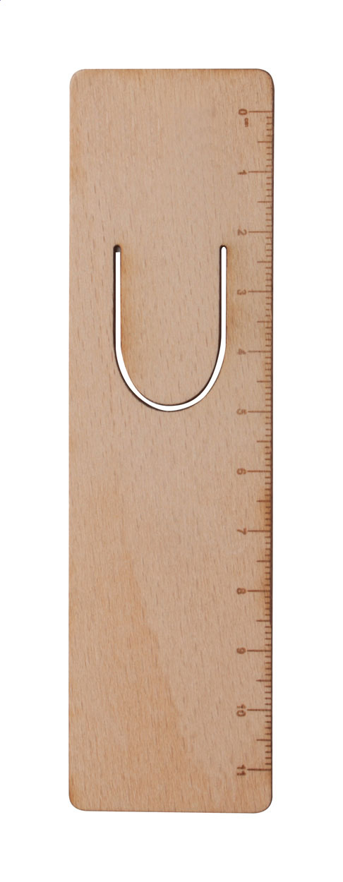 Leseno knjižno kazalo in ravnilo – 11 cm